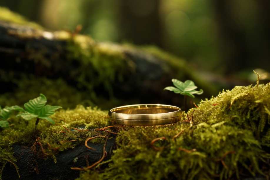 Solid Gold Dome Wedding Band - Satin Finish, Single Groove Accent, Handcrafted Artistry, Unisex, Perfect Blend of Tradition & Modernity