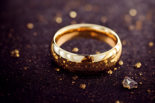 Classic Dome Shaped Solid Gold Wedding Band in 9K, 14K or 18K
