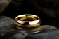 Solid Gold Polished Dome Shaped Wedding Band - Timeless Radiance and Sophistication